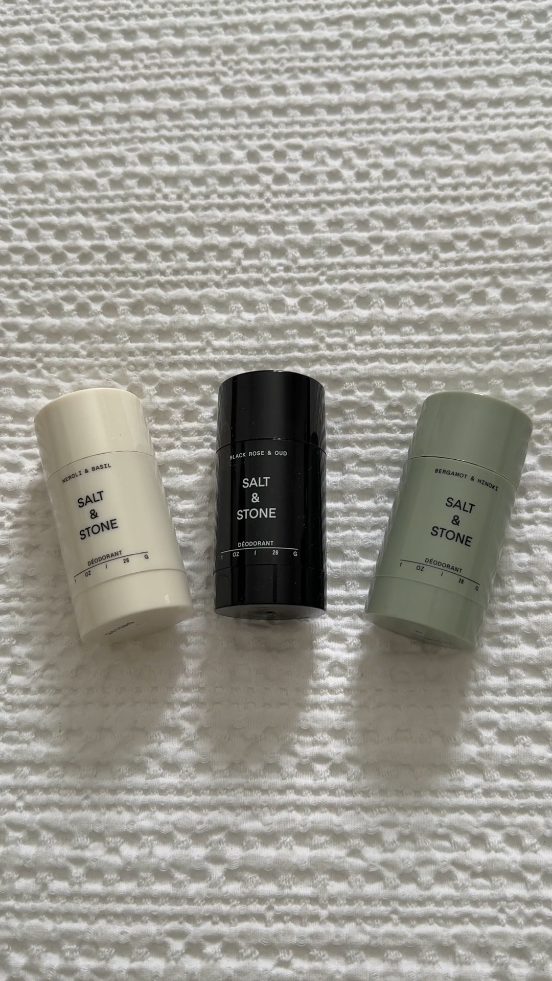 @Salt & Stone 

Mini deodorant 
Travel size deodorant 
Discovery set
Vegan and cruelty free 


#LTKOver40 #LTKBeauty #LTKselfcare