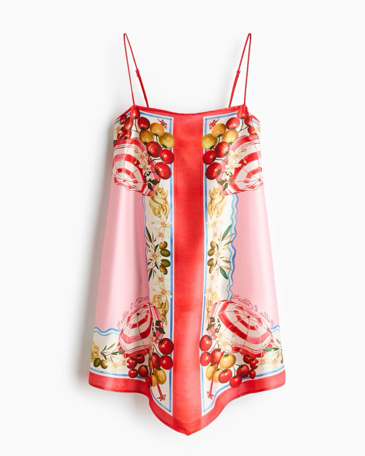 Tomato print satin sundress 

#LTKSeasonal