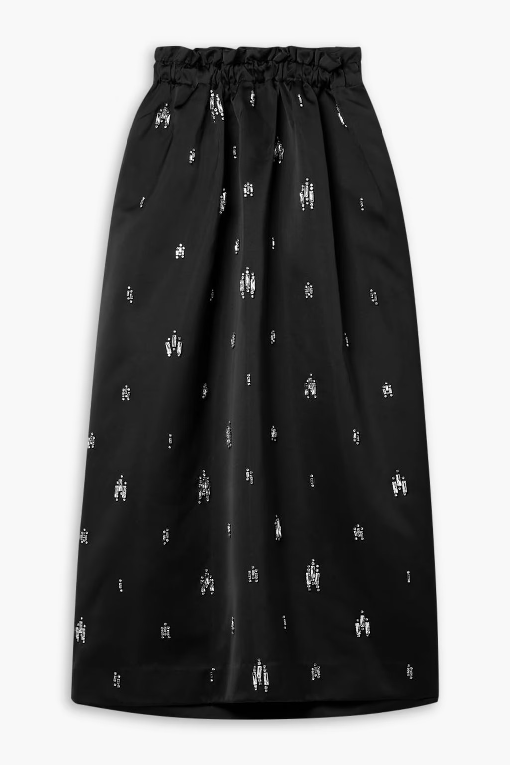 Alexia crystal-embellished duchesse-satin midi skirt | The Outnet (US and CA)