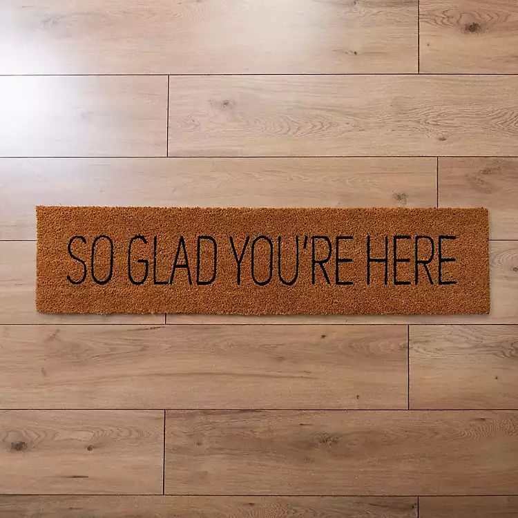 So Glad You're Here Coir Doormat | Kirkland's Home