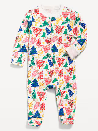 2-Way-Zip Printed Sleep &amp;amp; Play Footed One-Piece for Baby | Old Navy (US)