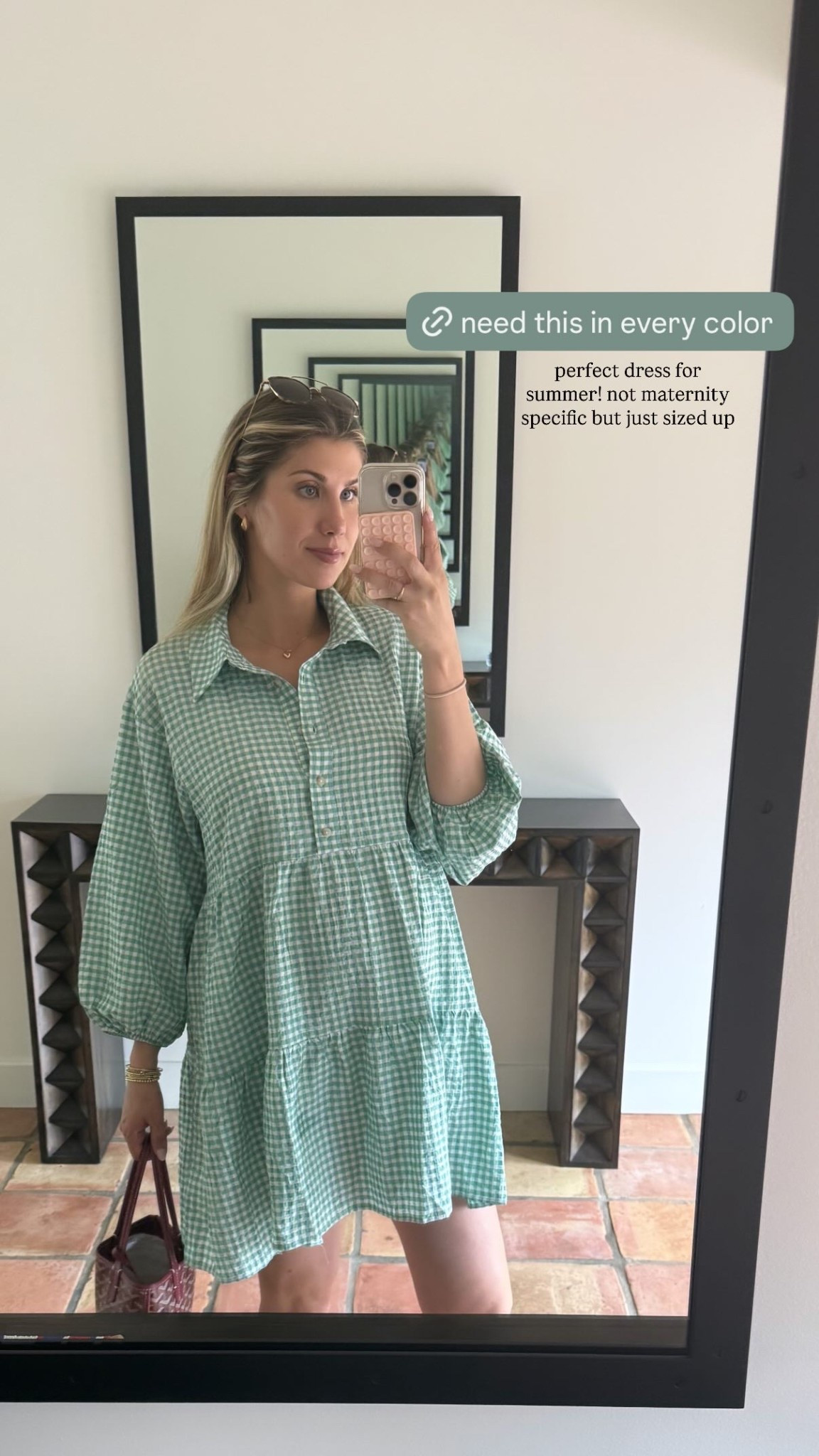perfect dress for summer! not maternity specific but just sized up