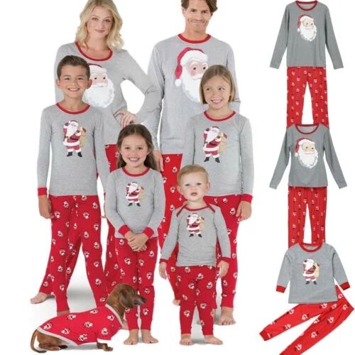 XMAS Family Matching Christmas Pajamas Set Womens Mens Kids Sleepwear Nightwear | Walmart (US)