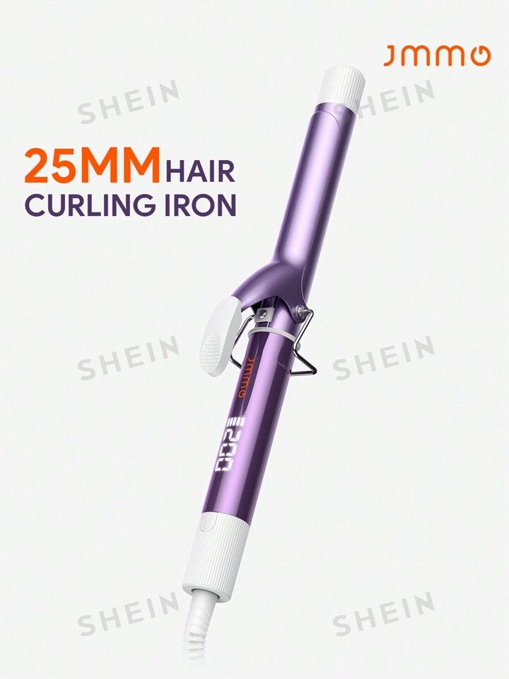 JMMO Clipped Curling Iron,5 Temperature Levels & Power Cord 360° Rotation Curling Iron For Long ... | SHEIN