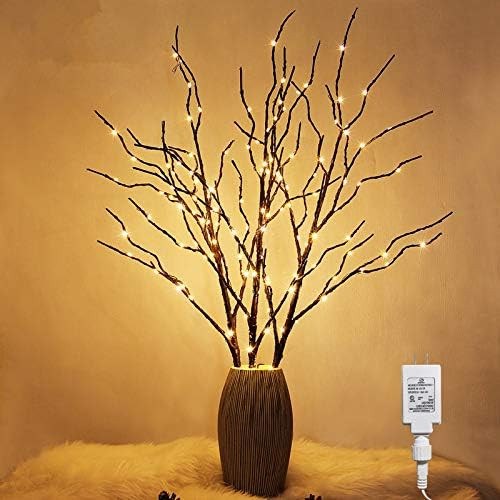Twinkle Star 150 LED Lighted Brown Willow Branches 32 Inch 3 Pack Artificial Branches Plug in for... | Amazon (US)