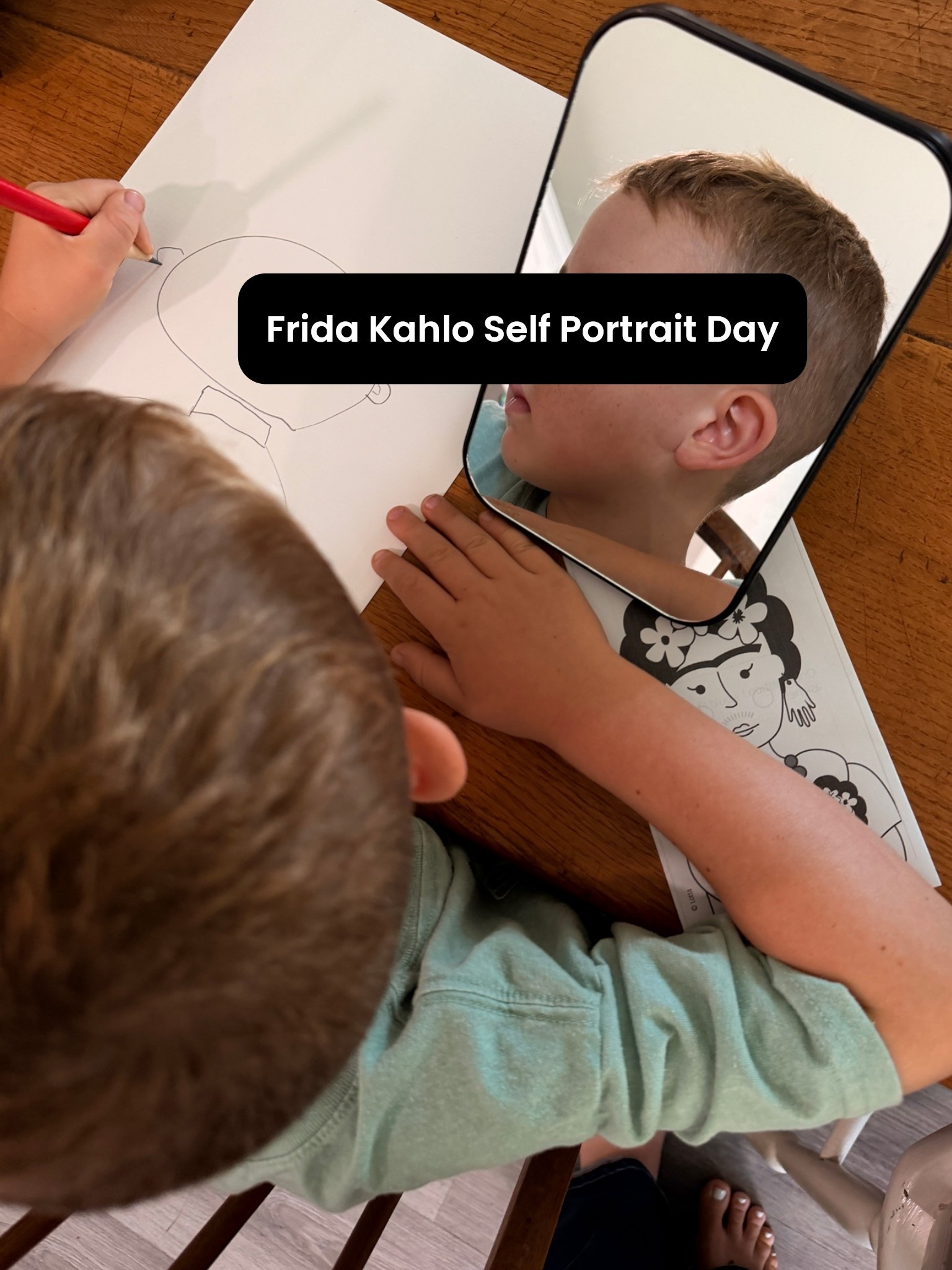 Friday Kahlo self portrait day and supplies.

#LTKdayinmylife #LTKmomlife #LTKKids