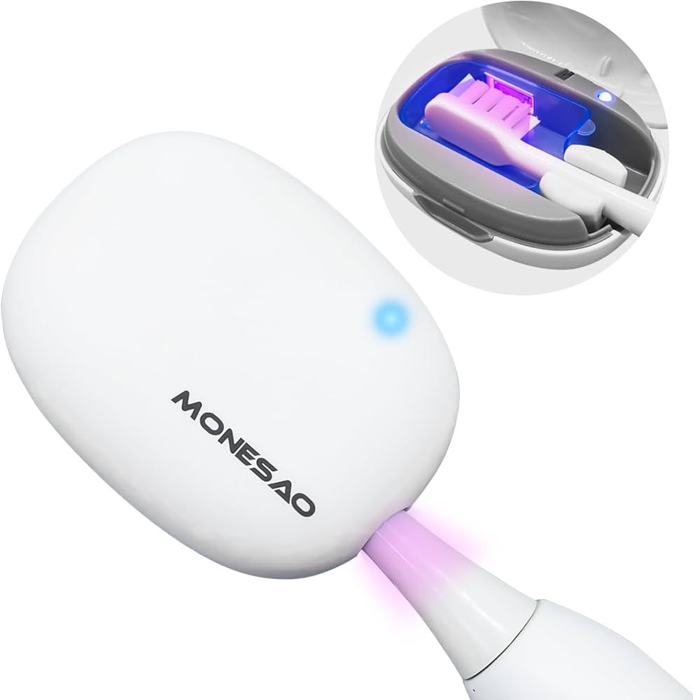 MONESAO Toothbrush Case, Portable Mini Toothbrush Covers with Holder, Rechargeable Travel Home To... | Amazon (US)