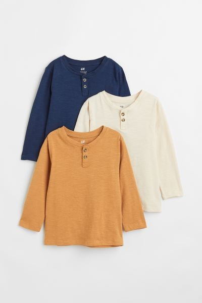 3-pack Henley Shirts | H&M (US + CA)