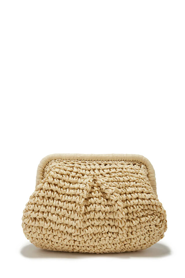 Miss Lola | Sea You Soon Ivory Woven Crossbody Handbag | MISS LOLA