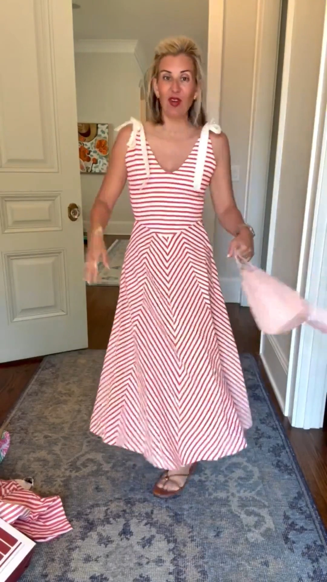 Yall I got this dress for my girls, but I’m totally keeping it! It’s knit and has pockets & it’s a huge yes! I’m in xs & 8 sandal tts.

#LTKdayinmylife #LTKOver40 #LTKSeasonal