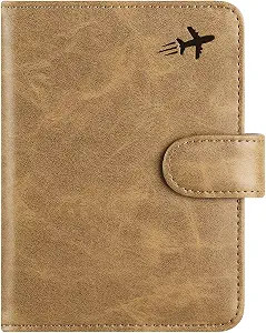 Passport Holder Cover Wallet RFID Blocking Leather Card Case Travel Accessories for Women Men (#B... | Amazon (US)