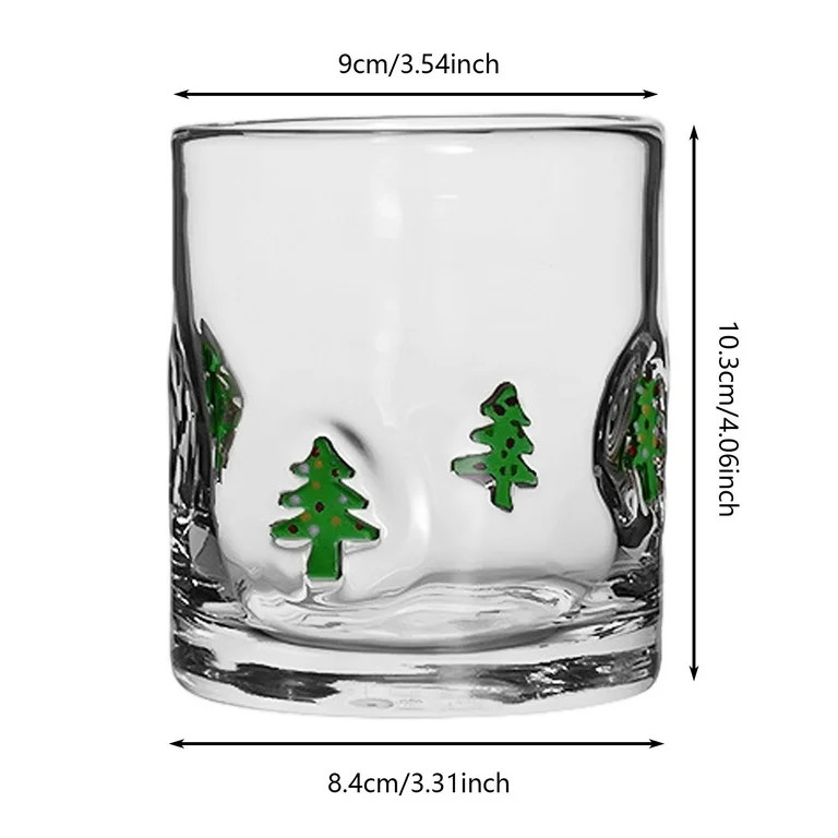 JESSBEAUTY Christmas Icon Juice Glasses, 14oz Icon Stemless Drinking Glasses Set, Xmas Gifts for ... | Walmart (US)