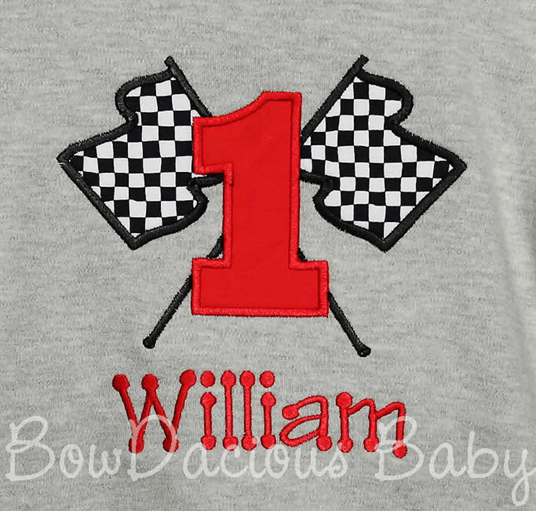 Checkered Flag Birthday Shirt Race Car Birthday Shirt Boys - Etsy | Etsy (US)