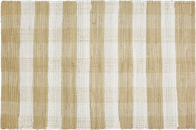 GLAMBURG Cotton Buffalo Check Plaid Rugs Washable, Handwoven Checkered Rug Welcome Door Mat 18x30... | Amazon (US)