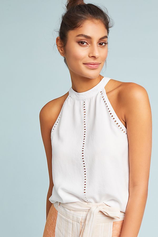 Cloth & Stone Cutout Halter Top | Anthropologie (US)