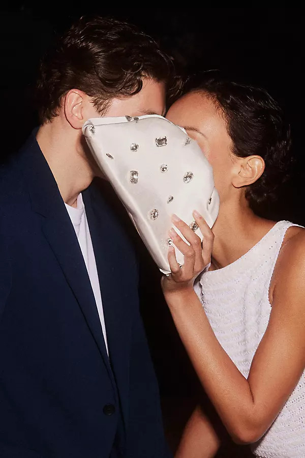 Frankie Mini Rhinestone Clutch | Anthropologie (US)