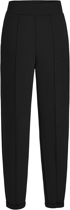 AFITNE Women’s High Waisted Dress Casual Pants Stretchy Pull On Work Business Slacks Comfy Offi... | Amazon (US)