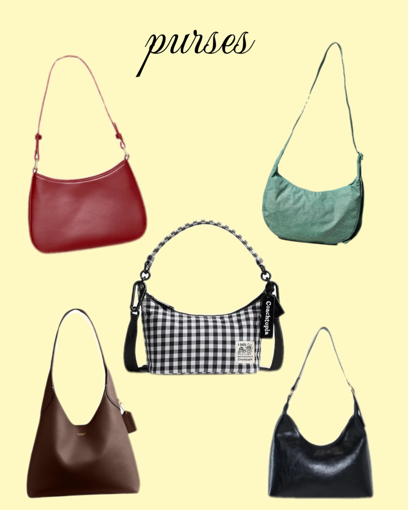 Purses! I’m a coach girl so i own the brown and gingham bag but I wanted to link some more affordable ones as well! 

#LTKSaleAlert #LTKStyleTip #LTKU