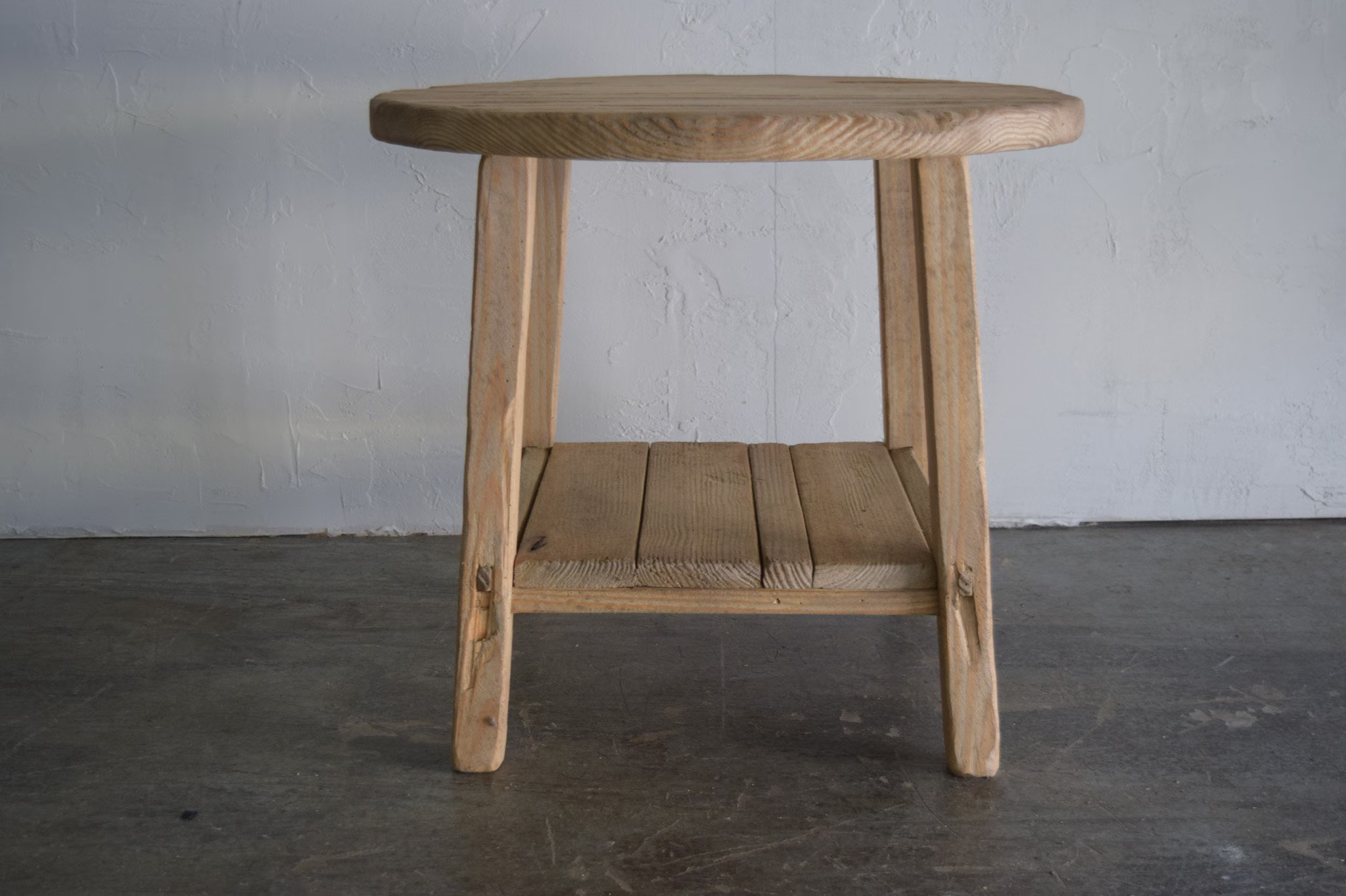 Made to Order: Large Unique Round Table With Shelf - Etsy | Etsy (US)