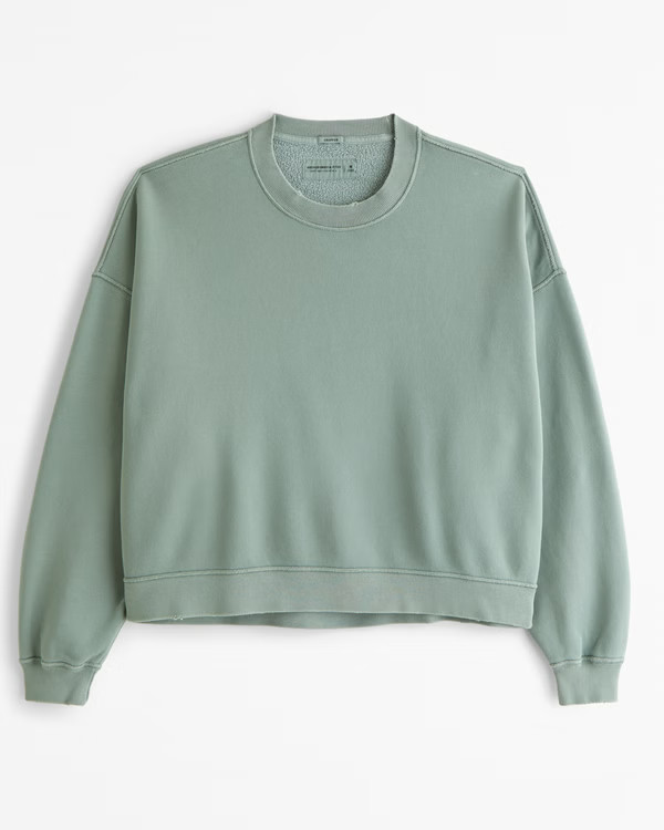 Cropped Essential Crew Sweatshirt | Abercrombie & Fitch (US)