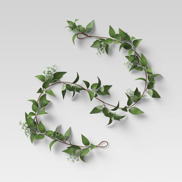 60" Artificial Flower Garland White - Threshold™ | Target