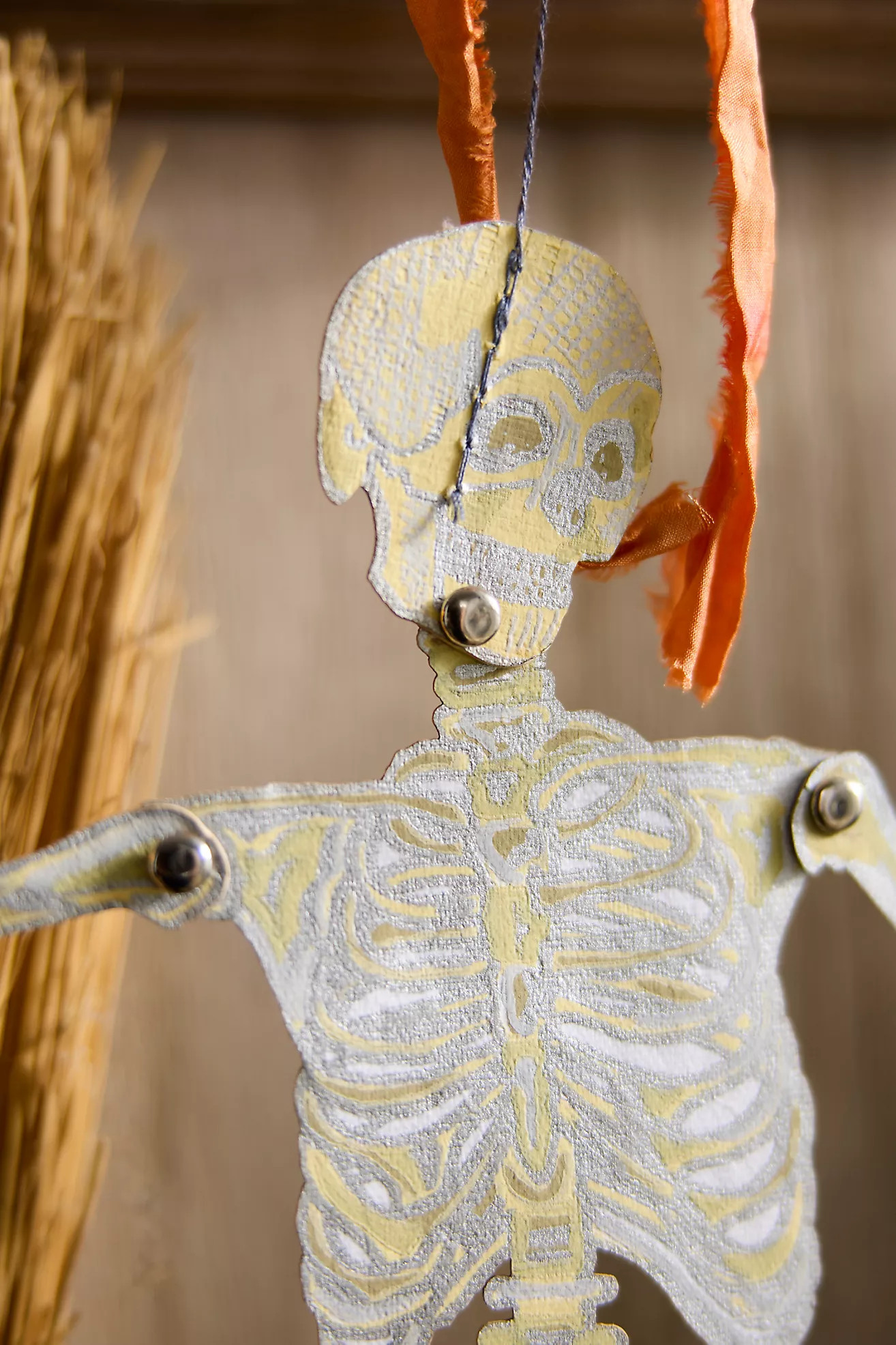Paper Skeleton Ornaments, Set of 2 | Anthropologie (US)