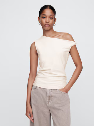 Sleeveless One-Shoulder Top | Gap Factory