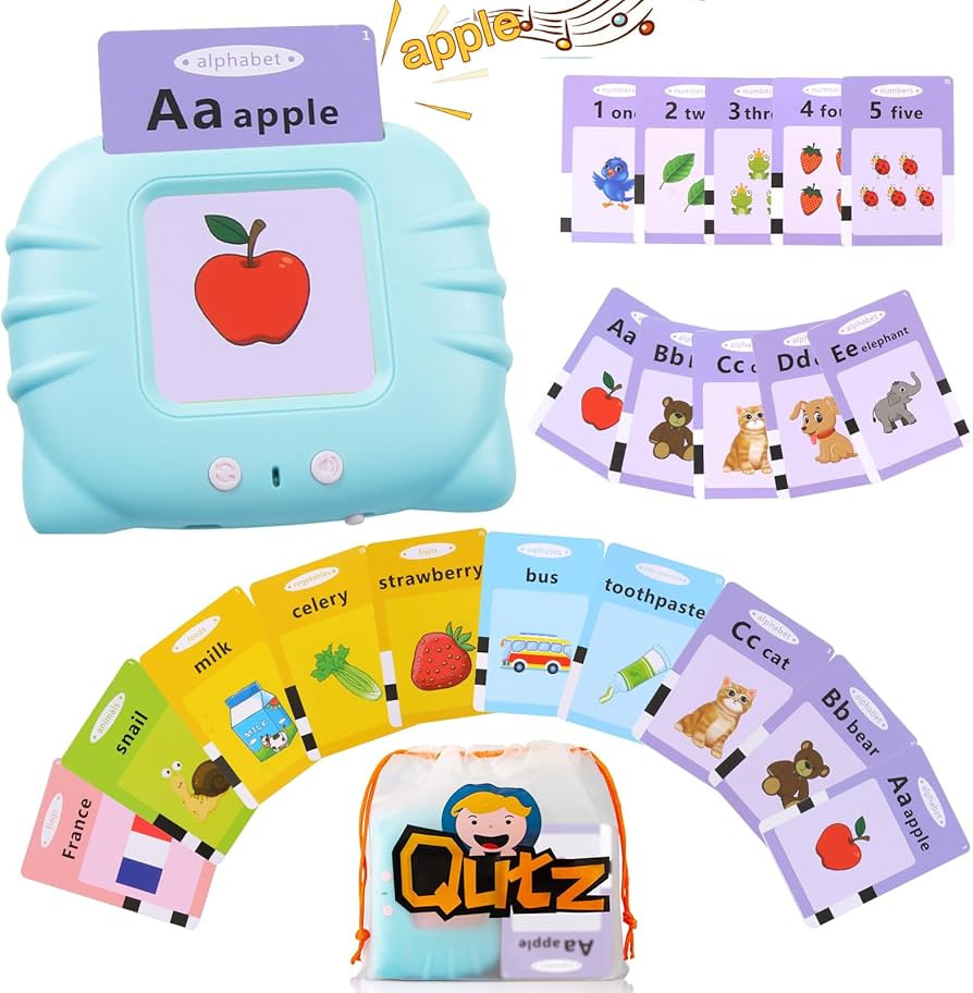 QuTZ Talking Flash Cards for Toddlers 2-4, Autism Toys, Speech Therapy Toys, Educational ABC Lear... | Amazon (US)