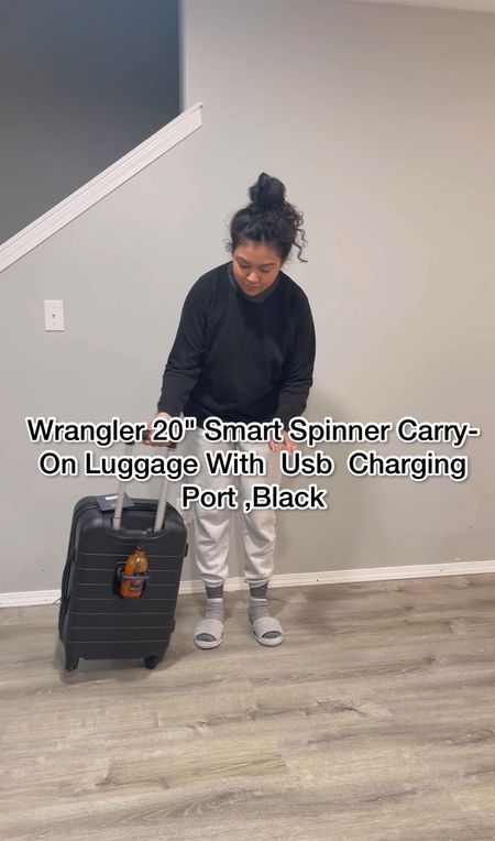 Wrangler 20" Smart Spinner Carry-On Luggage With Usb Charging Port ,Black

Patented 3-in-1 cup holder, USB port, and phone holder located in back of luggage for travel convenience

Hot sauce is a paid actor 💀💀💀

| carryon | luggage | travel influencer | black carryon | affordable luggage | spring break | 

#LTKitbag #LTKtravel