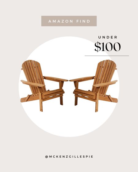 Love these Adirondack chairs & they are under $100!!

#LTKunder100 #LTKhome #LTKSeasonal