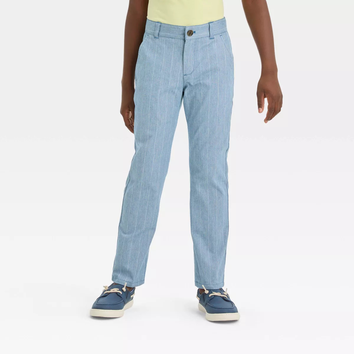 Boys' Plaid Striped Chino Pants - Cat & Jack™ Light Blue | Target