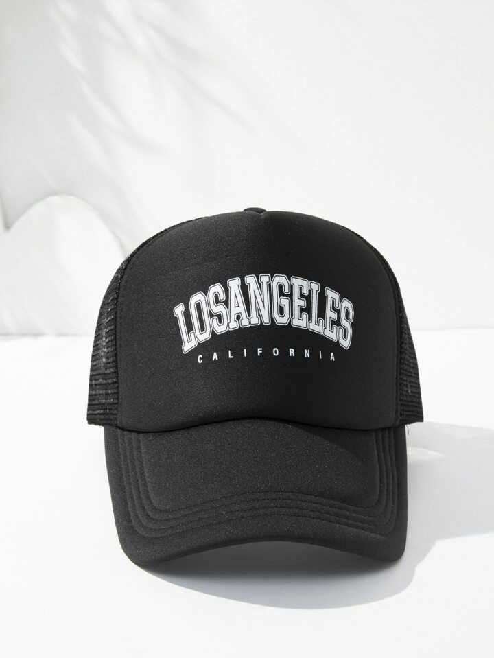 Letter Graphic Trucker Hat | SHEIN