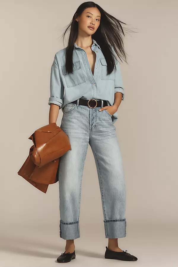 Ryder High-Rise Cuffed Jeans | Anthropologie (US)