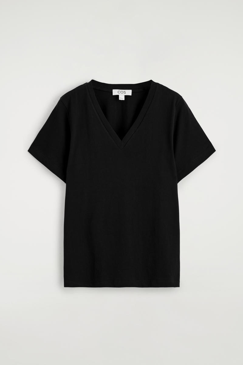 Cotton V-Neck T-Shirt | COS (US)