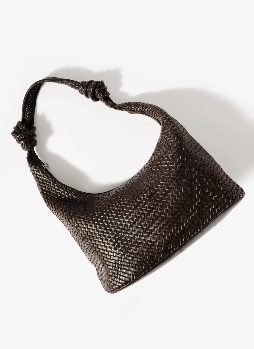 Nora Brown Leather Hobo Bag | Mint Velvet