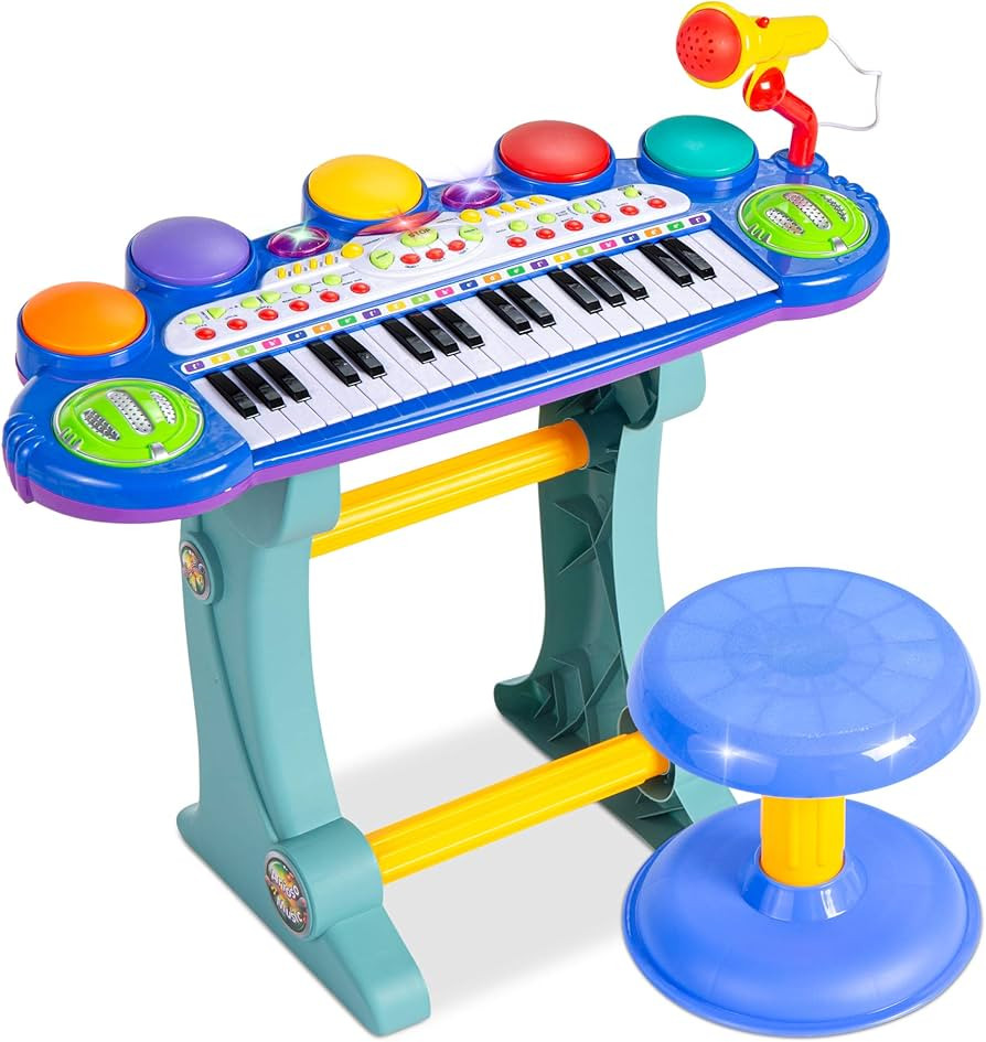 Best Choice Products 37-Key Kids Electronic Musical Instrument Piano Learning Toy Keyboard w/Mult... | Amazon (US)