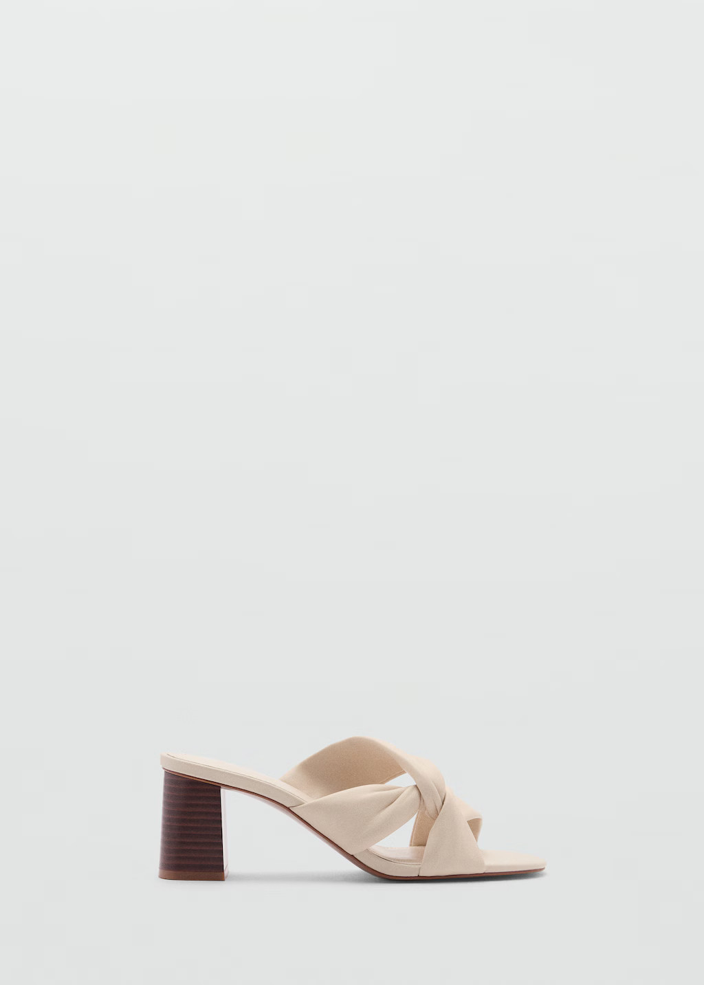 Knot leather sandals | MANGO (UK)
