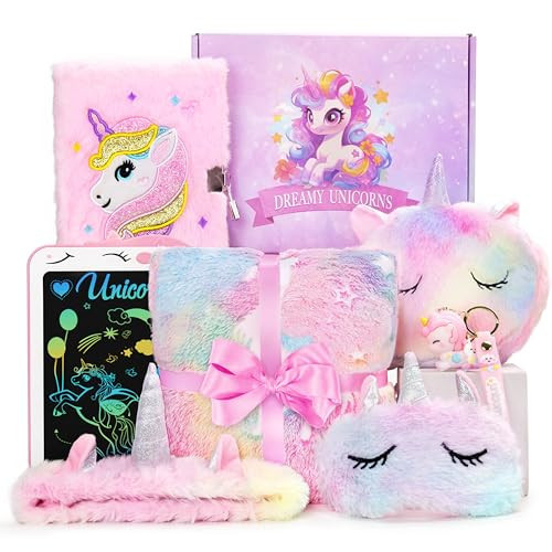Jenria Unicorn Gifts for Girls, Stocking Stuffers for Kids, Girls Toys Age 6-8, Christmas Birthday Gifts for Girls Age 3 4 5 6 7 8 Years Old Girl, Birthday Gift Ideas, Unicorn Toys for Daughter, Niece | Amazon (US)