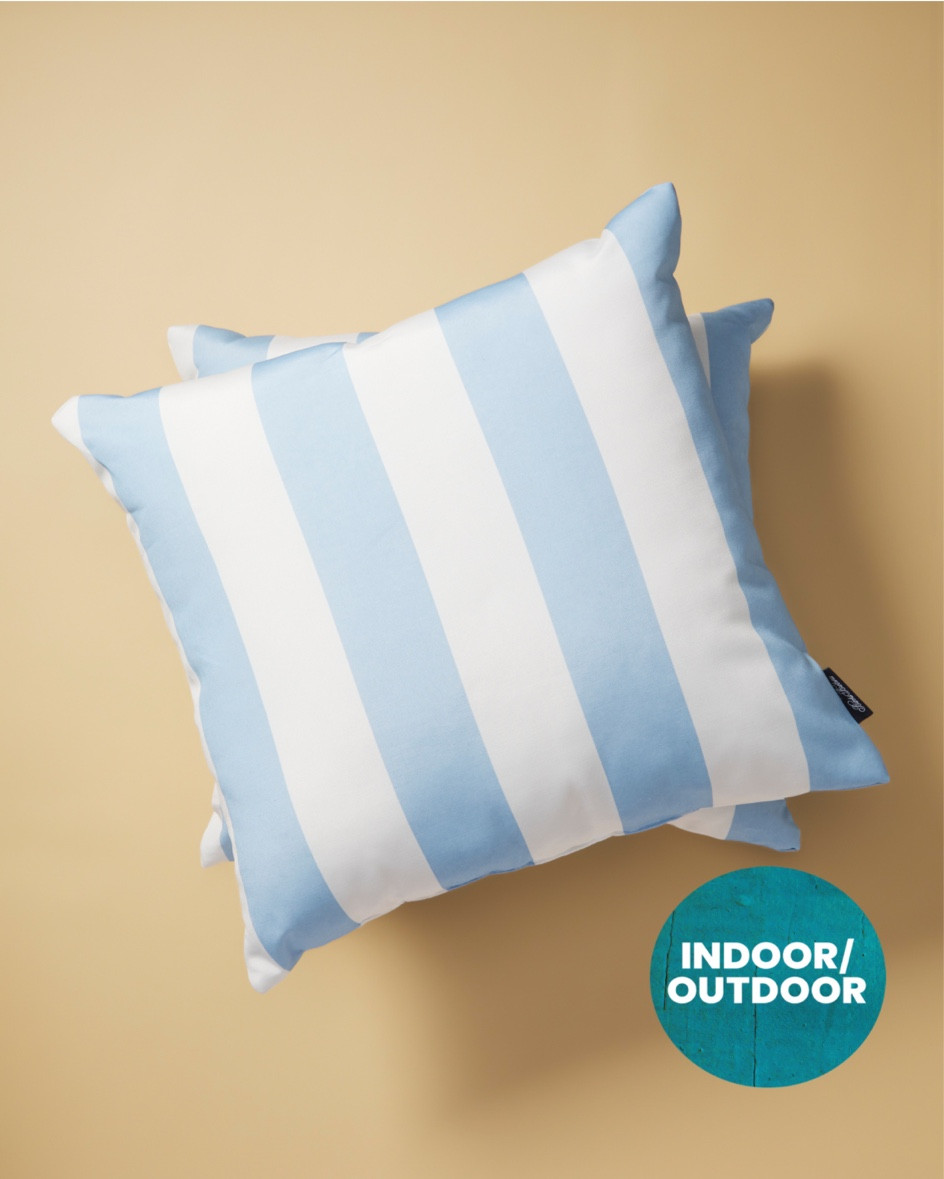 Great deal on these blue and white striped outdoor cabana pillows! 

Outdoor decor patio decor pool backyard summer tjmaxx 

#LTKsalealert #LTKunder50 #LTKhome