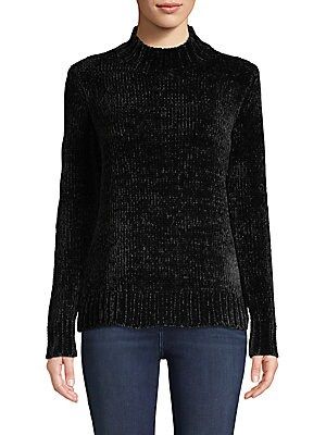 Chenille Mockneck Sweater | Saks Fifth Avenue OFF 5TH (Pmt risk)