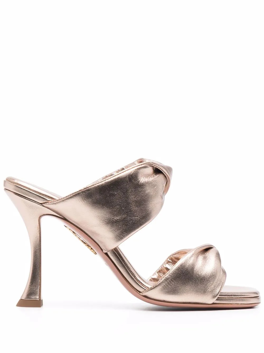 Aquazzura Twist 95 Sandals | Gold | FARFETCH | Farfetch Global