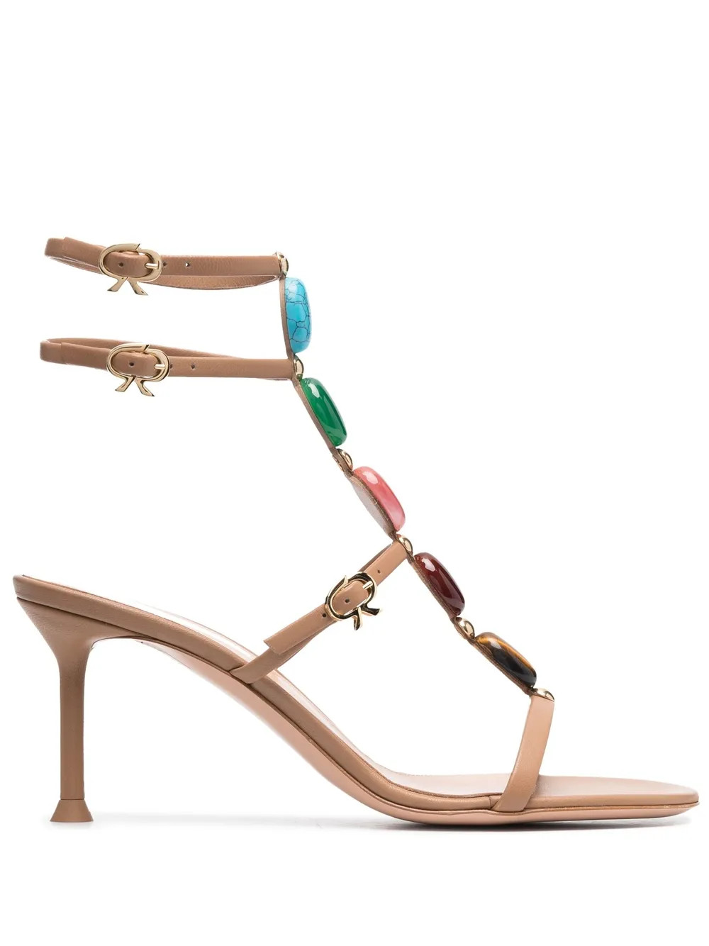 jewelled T-strap sandals | Farfetch Global