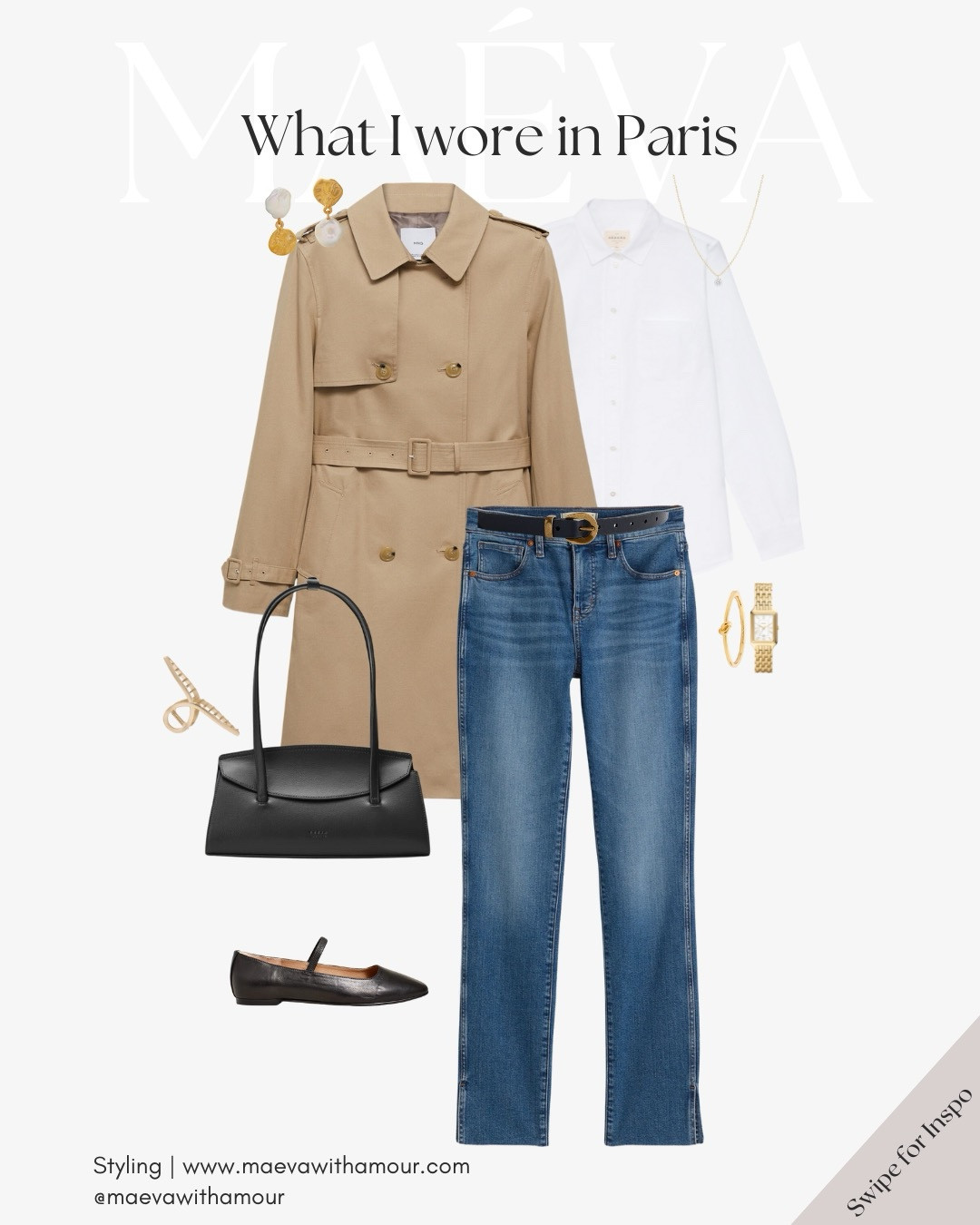 In true Paris fashion, it rained quite a bit while I was there! So if you’ve been wondering why I’m in a trench coat in nearly every photo, well, now you know! 😅

Despite my outfit plans, what I ended up wearing most of the time was simple, cozy, and on heavy rotation! Not quite the fashion fantasy I had in mind, but honestly? It made the trip better. I was warm, comfortable, and not changing outfits three times a day! Just living. Baguette in hand. Trench blowing in the wind (and rain)!

It’s not always about wearing something new. It’s about having pieces you love reaching for again and again - the ones that make getting dressed easy, even in the rain! And yes… a good trench always helps! 😉

With Amour, 
M.

#paris #packingtips #travel #capsulewardrobe #france #parisianstyle #frenchstyle #styleguide 

#LTKTravel #LTKSeasonal #LTKStyleTip