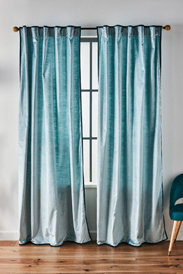Adelina Velvet Curtain | Anthropologie (US)