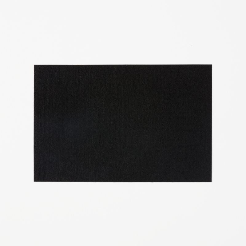 Chilewich Modern Solid Black Shag Utility Mat 2'x3' + Reviews | CB2 | CB2