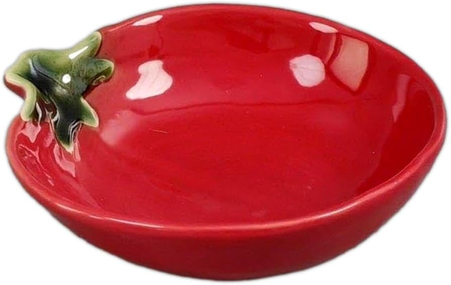 The Bridge Collection Tomato Shaped Spoon Rest Bowl - Ceramic Utensil Holder for Cooking - Unique... | Amazon (US)