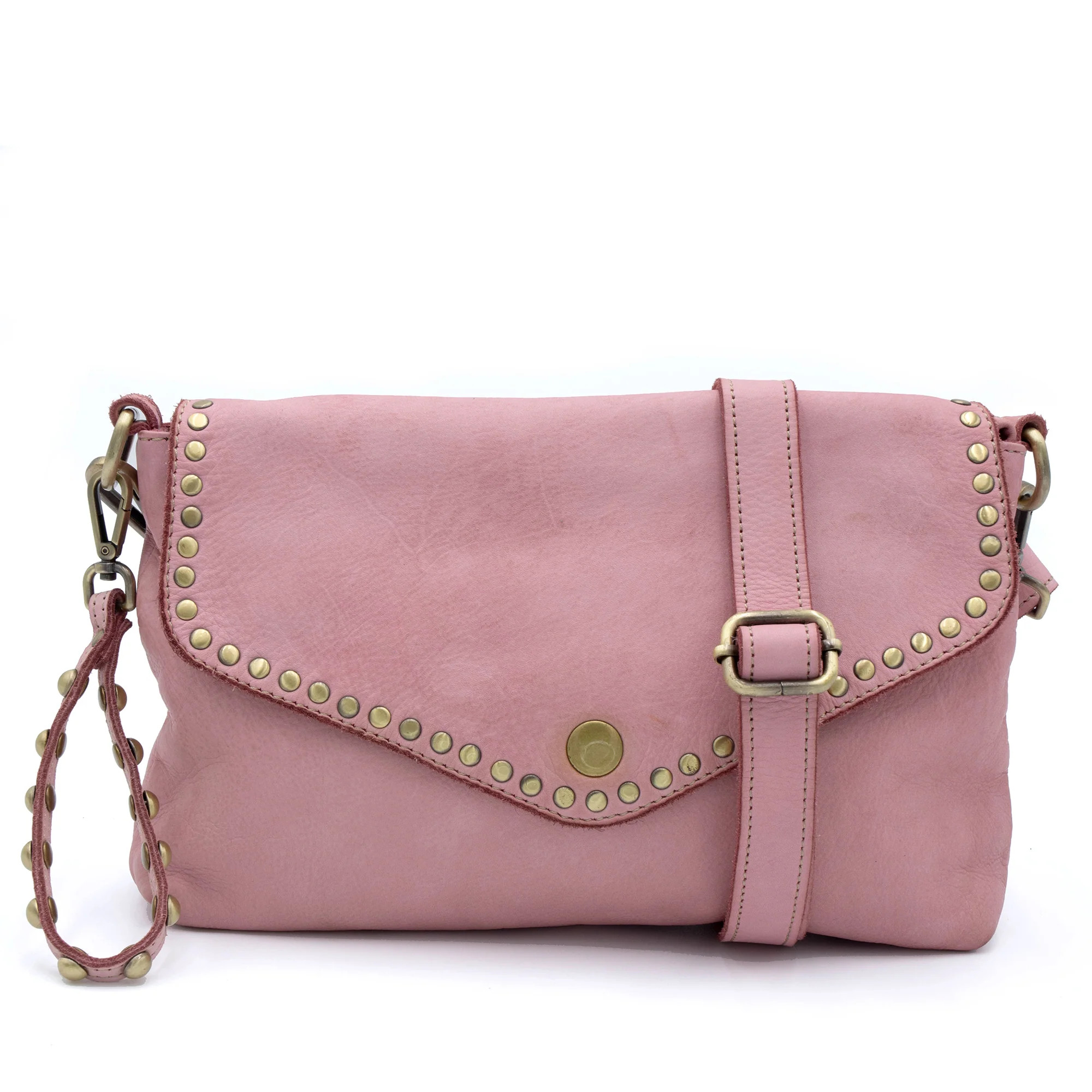 Aria Envelope Crossbody in Blush Pink | Bolsa Nova Handbags