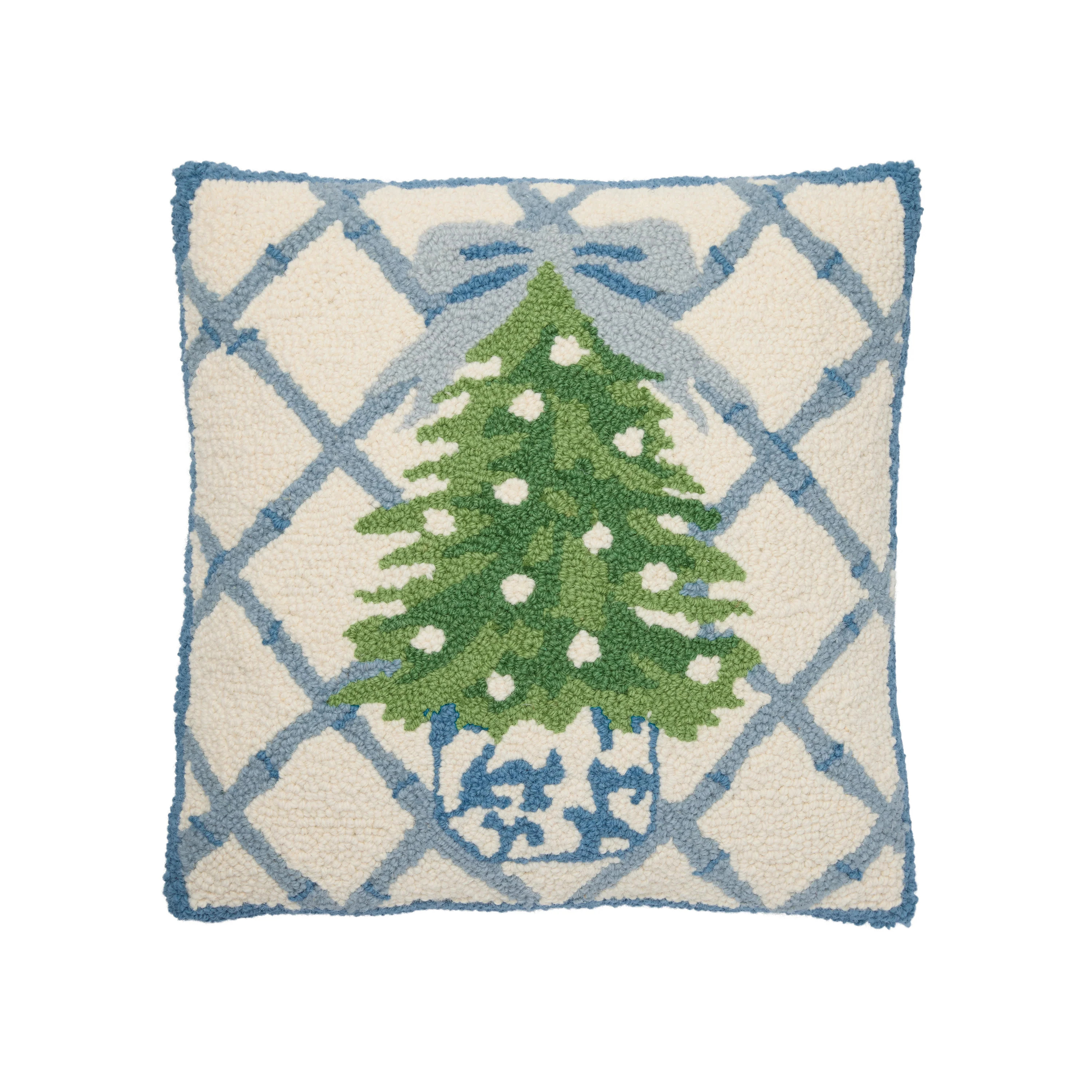 Grandmillennial Christmas Hook Pillow | Cailini Coastal