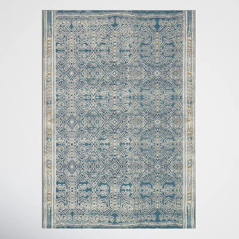 Davana Ocean Indoor/Outdoor Recycled Fibers Rug | Wayfair North America