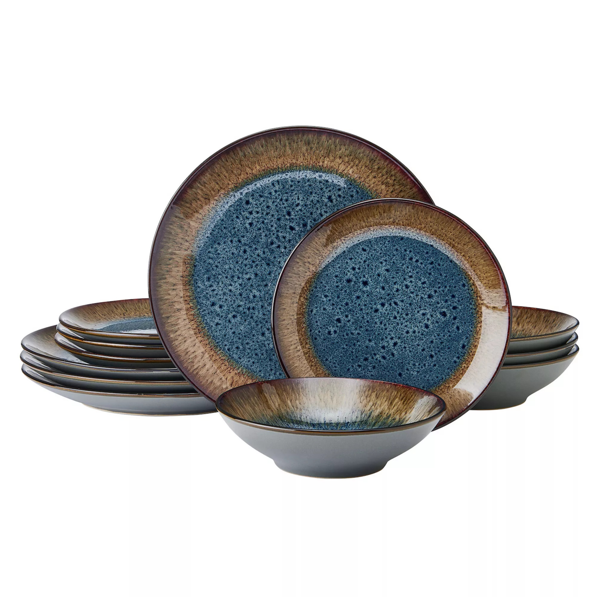 Pfaltzgraff Monroe Blue 12-Piece Dinnerware Set | Kohl's
